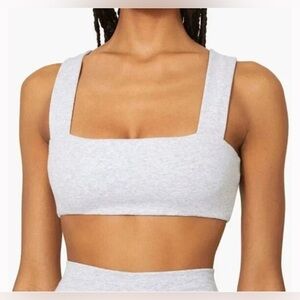 NWT WeWoreWhat Women Bandeau Top In Heather Grey, Size L